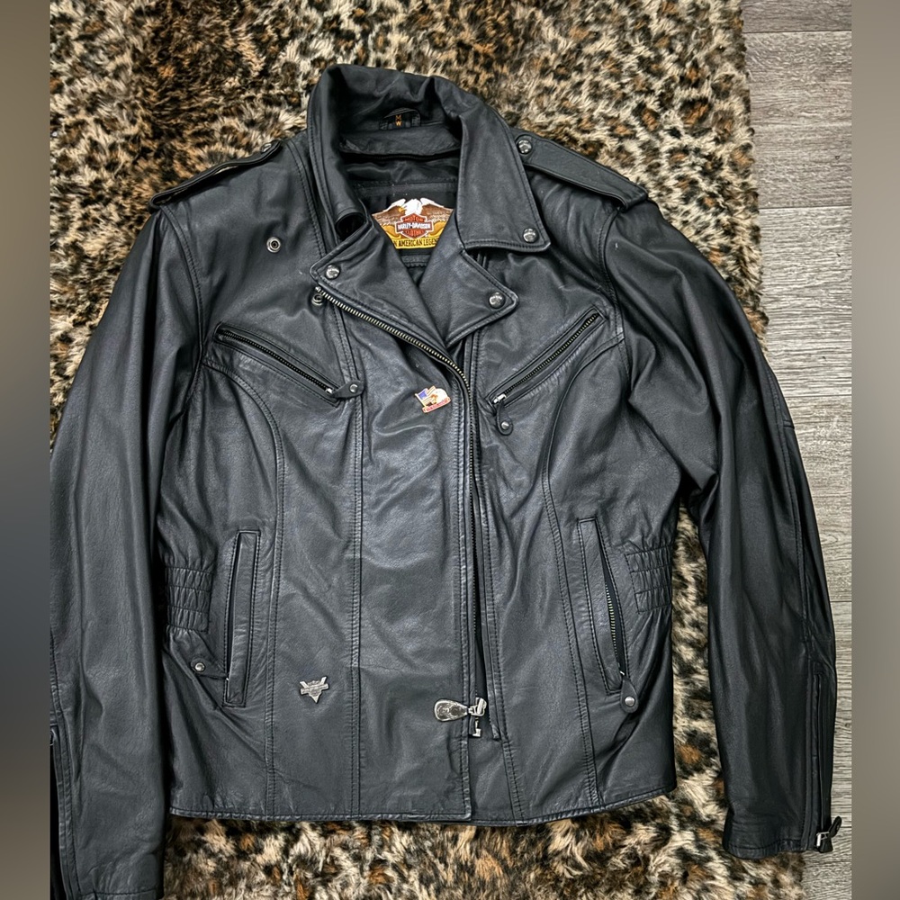 Harley Davidson leather jacket wit vest